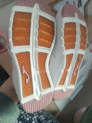 Deportivas niña blancas y rosas