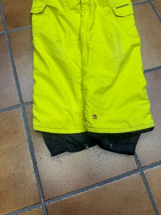 Pantalón de esquí Quiksilver amarillo 10 años niño
