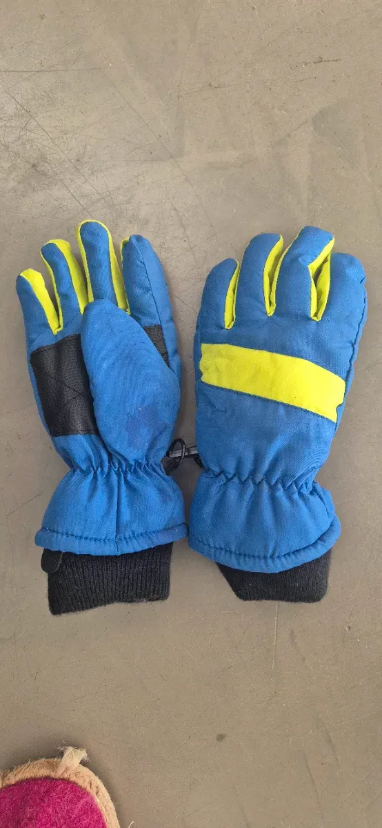 Guantes Nieve Niños Azul y Amarillo