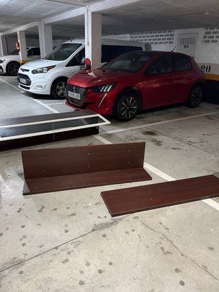 Mueble TV salón + vitrina + baldas