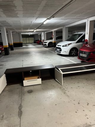 Mueble TV salón + vitrina + baldas