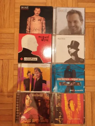 Lote 8 CDs Miguel Bosé y Ana Torroja
