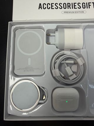Pack Carga iPhone: Cargador + Cascos