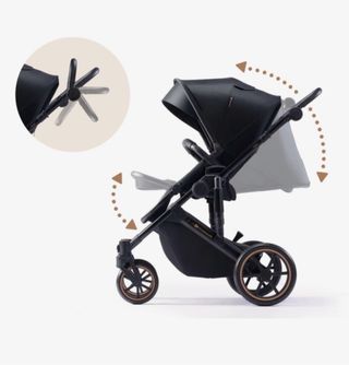 Kinderkraft Prime 2 Cochecito 2en1 Negro