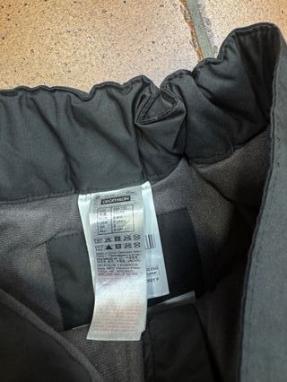 Pantalón de esquí negro wedze 8 años niño niña