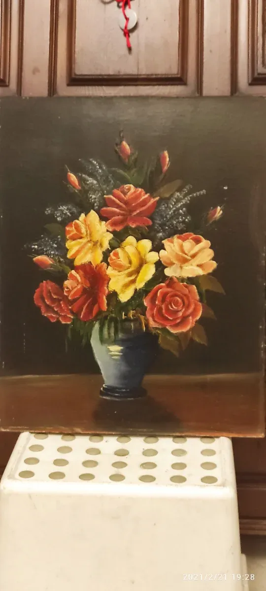 Cuadro óleo sobre tabla firmado