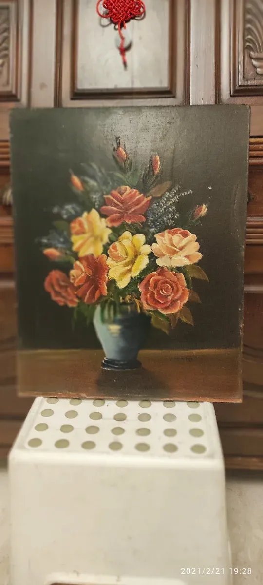 Cuadro óleo sobre tabla firmado