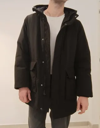 Uniqlo Chaquetón Plumas Ultra Cálido XXL Negro mat