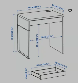 Escritorio blanco Ikea