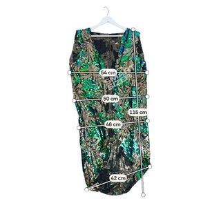 Disfraz Mono Carnaval Pareja lentejuelas hojas