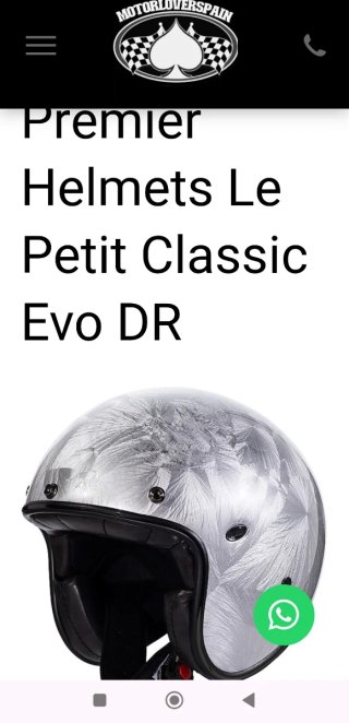 Casco Jet Premier Vintage.Nuevo con etiquetas.