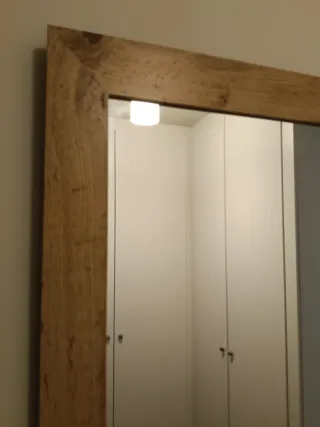 Espejo de pie madera natural