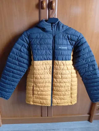 Plumífero Columbia Azul y Amarillo