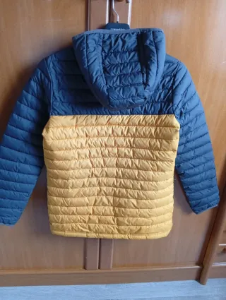 Plumífero Columbia Azul y Amarillo