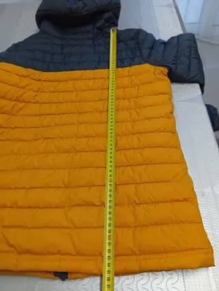 Plumífero Columbia Azul y Amarillo