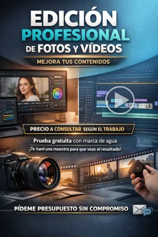 Edicion profesional de foto y vídeo