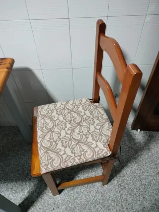 Sillas de cocina madera maciza