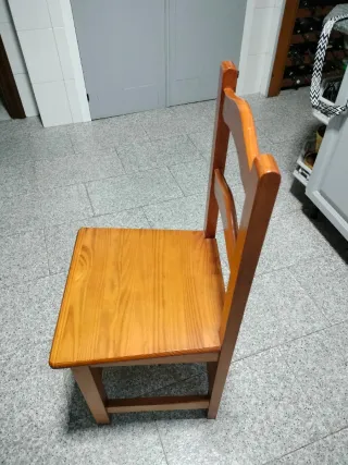 Sillas de cocina madera maciza