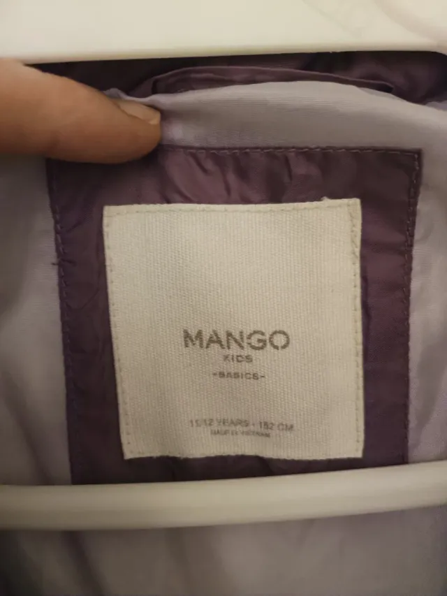 Cazadora acolchada lila 11-12 años