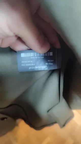 Americana Zara verde oliva talla 50