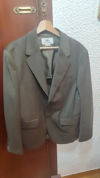 Americana Zara verde oliva talla 50