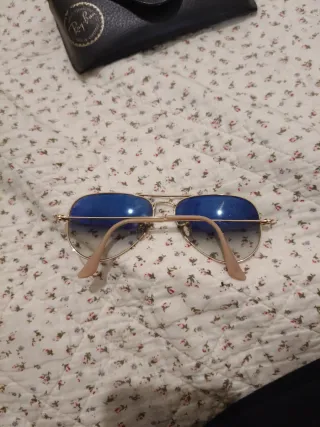 Gafas de sol Ray-Ban Aviador Doradas Azules