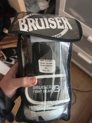 Guantes MMA Bruiser Fight Gear Negro/Blanco