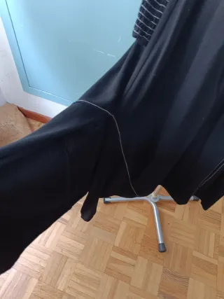 Vestido Negro Zara Manga Larga