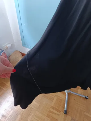 Vestido Negro Zara Manga Larga