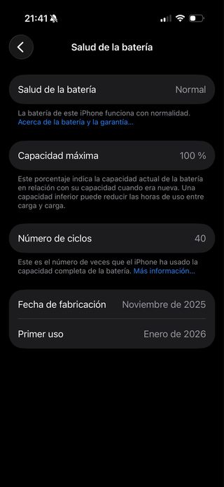 iPhone 17 256GB Batería 100%