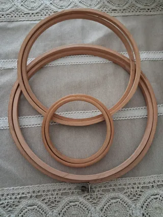 Aros de bordar de madera