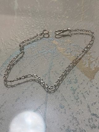 Cadena Figaro Plata de Ley Reloj Bolsillo