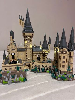 Castello di Hogwarts di Harry Potter con luce
