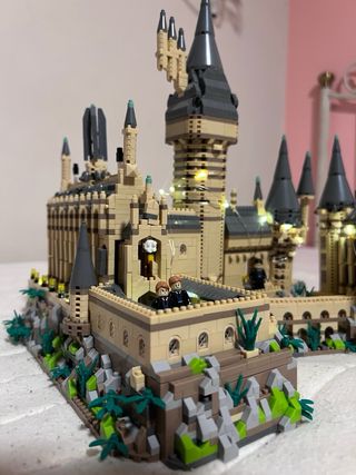 Castello di Hogwarts di Harry Potter con luce