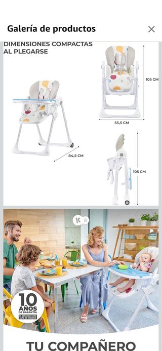 Trona Kinderkraft Yummy Ajustable