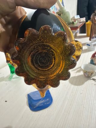 Vetri di Murano: Cigno e Gallo