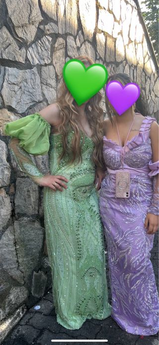 Vestido de boda gitana verde