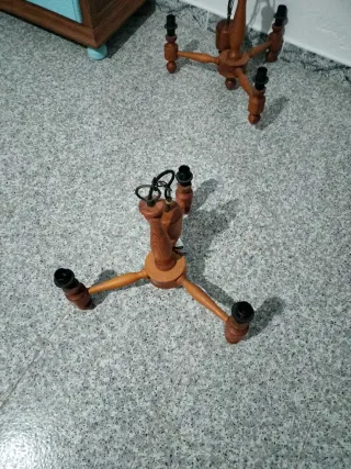 Lámpara de techo de madera