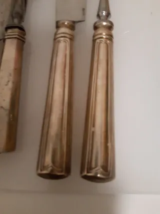 2 Pares Cuchillo y Tenedor Trinchar