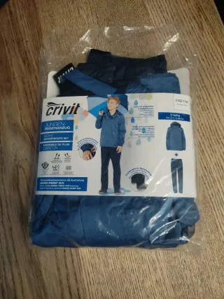 Conjunto impermeable Crivit azul 110/116
