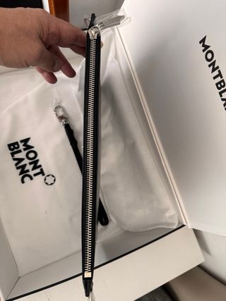 Estuche Montblanc Meisterstück Piel Negro/Azul