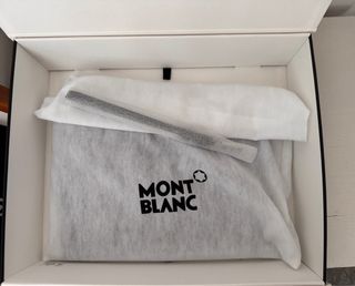 Estuche Montblanc Meisterstück Piel Negro/Azul