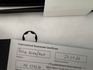 Estuche Montblanc Meisterstück Piel Negro/Azul