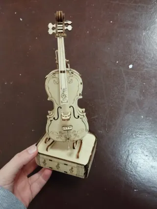 Maqueta Violín Madera Decorativa