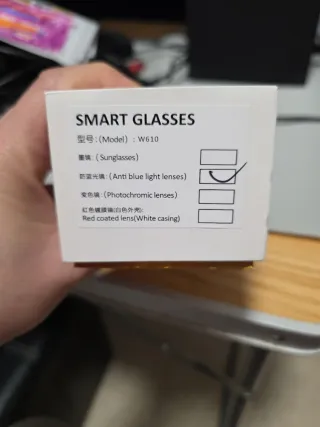 Gafas Inteligentes Korons Blancas y Doradas