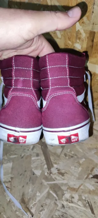 Scarpe Vans Sk8-Hi Viola Bianche