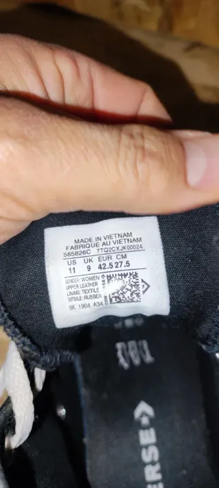 Scarpe Converse All Star Pelle Nere