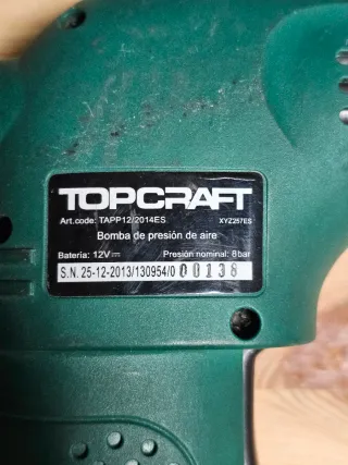 Pistola de aire compresor 12V