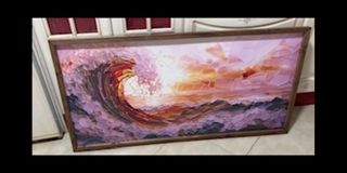 Cuadro de cristal y madera