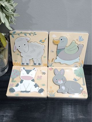 Puzzles de animales de madera
